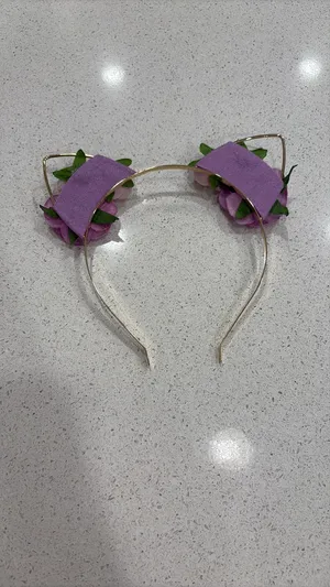 Floral cat ears headband Purple Size undefined thumbnail 4