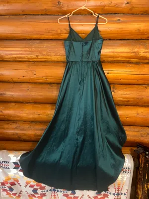 B-smart Emerald Metallic Green Formal Dress thumbnail 4