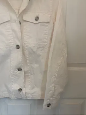 Old Navy Twill Swing Utility Jacket in Cream thumbnail 6