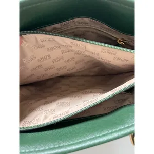 Michael Kors Voyager Medium Top Zip Tote Dark Green Saffiano Leather Handbag thumbnail 3