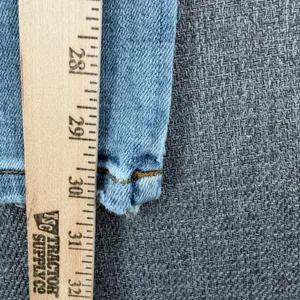 Judy Blue Dad Jean Light Wash Distressed Denim Raw Hem Size 13/31 thumbnail 9
