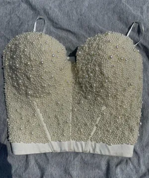 pearly corset top White Size M thumbnail 1