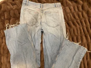 ZARA Jeans High-Rise Wide-Leg Denim Straight 6 thumbnail 5
