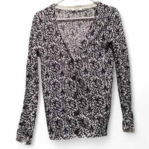Madewell Women’s Blue Bud Floral Linen‎ Cotton Cardigan Sweater XS thumbnail 1