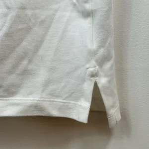 Lands End Womens XL 18 White Short Sleeve Pique Polo Shirt Stretch Cotton Blend thumbnail 5