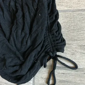 White fox black ribbed cinched dress thumbnail 4