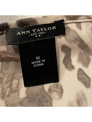 Ann Taylor Loft blouse leopard print thumbnail 12
