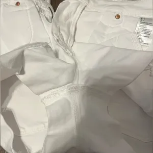 American Eagle White  Jean Shorts thumbnail 3
