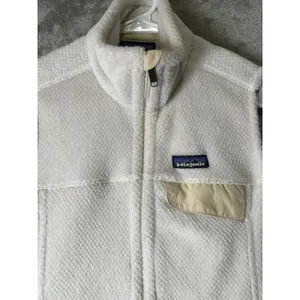 Patagonia Re-Tool Fleece Vest Women’s Ivory Cream Full Zip Outdoor Hiking Medium thumbnail 2