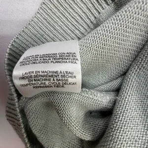 Draper's & Damon's Short Sleeve Pointelle Knit Sweater Sage Green thumbnail 12