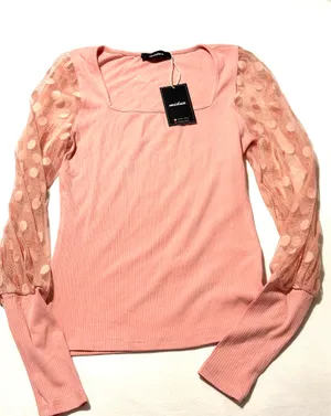 New with tags pink long sleeve shirt thumbnail 1