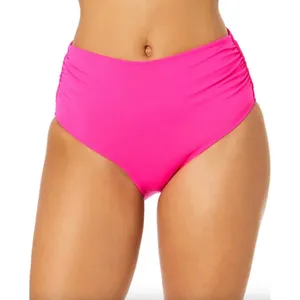 Anne‎ Cole Orchid High Waisted Ruched Bikini Bottom Size Large Convertible NEW thumbnail 1