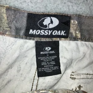 Mossy Oak Cargo Pants Women Medium Camo‎ Break-Up Pink Logo Drawstring Hem thumbnail 11