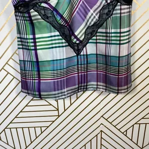 Zara Check Plaid Lace-Trimmed‎ Camisole Top thumbnail 4