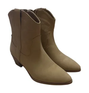 Bunulu Women’s Cowgirl Boots Tan Western Bootie Size 8 M Addie thumbnail 1