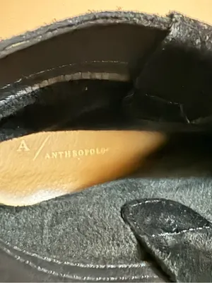 Anthropologie Hidden Heel Black Suede Ankle Boots thumbnail 10