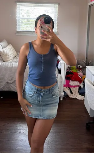 wild fable Blue Ribbed Scoop Tank Top thumbnail 1