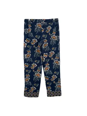 Vera Bradley Dottie Leaf Floral Pajama Set Navy Blue Size Medium thumbnail 7
