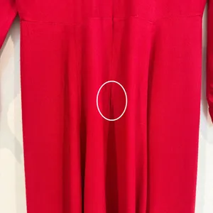 Reformation Puff Sleeve Midi Dress Size 0 Jewel Neck Flowy Office‎ Siren Elegan thumbnail 6