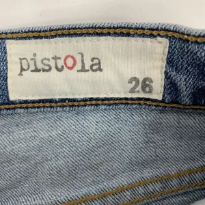 Pistola Size 26 Cassie Straight‎ Jeans Distressed Knee Holes High Rise Women’s thumbnail 3