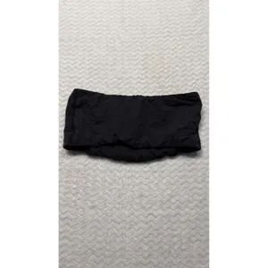 Skims Black Strapless Tube Top Bandeau Minimalist Stretch Size large thumbnail 3