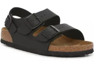 Birkenstock Milano black‎ leather sandals casual trendy womens size 37 / 6 thumbnail 1