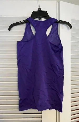 Nike SM Pro purple Razor Back Fitted Tank Top thumbnail 2