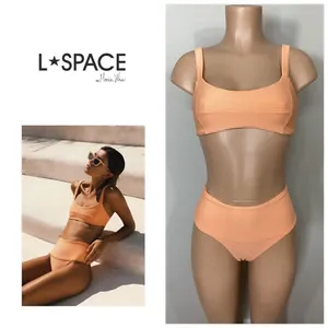 New. L*SPACE M-top/S-bottom. Tangy bikini. Retails $198. thumbnail 2