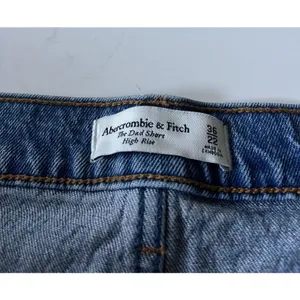 Abercrombie & Fitch The Dad Short High Rise Medium Wash Denim 22W thumbnail 3