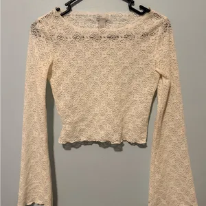 West of Melrose Cream Lace Top: Size- XS thumbnail 2