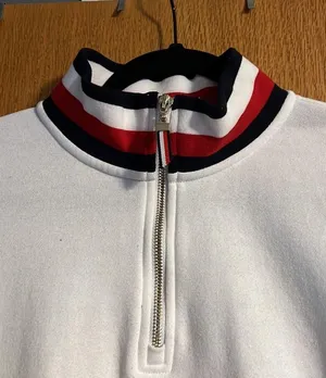 Tommy Hilfiger White Quarter Zip thumbnail 4