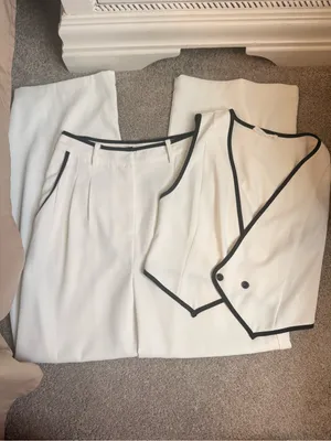 12th Tribe White and Black Pant Set thumbnail 9