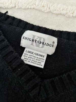 Knightsbridge Vintage black sweater thumbnail 2