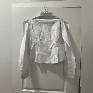 NWOT Altard state Pleated Button Up Top thumbnail 5