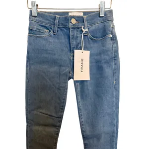 FRAME Le Skinny de Jeanne Skinny Jeans Women’s 24 Mid-Rise Ankle Blue Denim NWT thumbnail 2