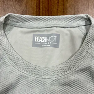 Beach Riot EUC Francine Top & Piper Legging Matching Set Grey/Silver - Size S thumbnail 3