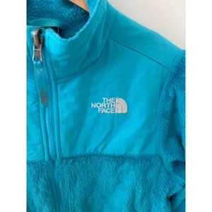 The North Face Girls Denali Osito Fleece Jacket Turquoise Blue Full Zip L 14/16 thumbnail 2