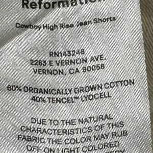 Reformation Cowboy High Rise Jean Shorts thumbnail 10