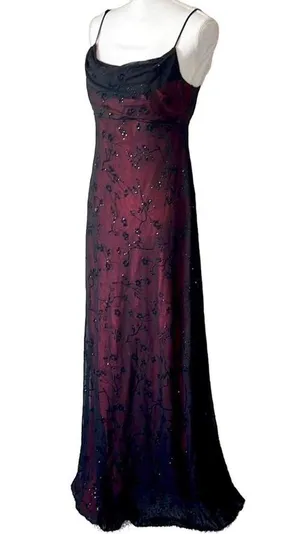 Vintage Gothic Gown Black Size 8 thumbnail 2