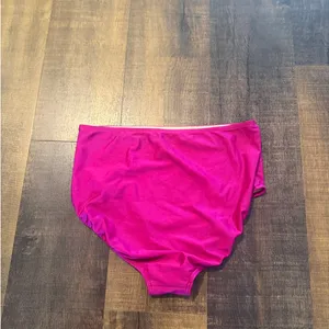 Albion High Waisted Magenta Bikini Bottom Swim Briefs Size M thumbnail 5