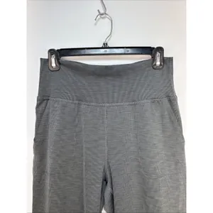 Beyond‎ Yoga Heather Rib Midi Joggers Size M Smoke Gray Pockets Lounge thumbnail 2