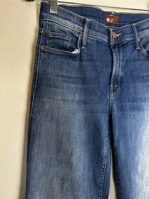 Mother The Down Low Twister Ankle Low Rise Wide Leg Jeans Women’s Sz 28 thumbnail 2
