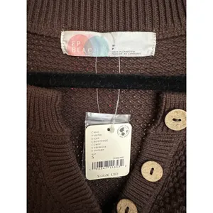 NWT Free People Hailee Sweater Set in Hot Fudge Women's Size Small thumbnail 7