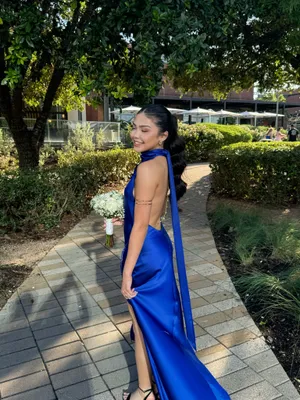 Sau Lee Penelope Gown, Revolve Egyptian Blue thumbnail 2