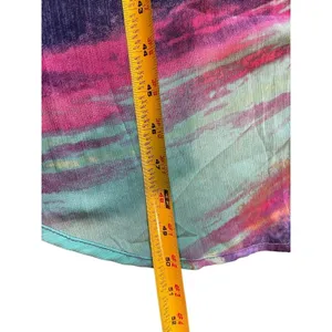 Triple Heart High Low Midi Sleeveless Tie Dye Flowy Dress S boho thumbnail 9