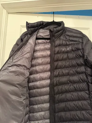 Men's Black Lightweight Quilted Puffer Jacket Size L thumbnail 2