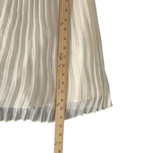 Nanette Lepore Pleated Mock Neck Blouse Ivory Sleeveless Top Womens M Read thumbnail 11