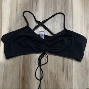 Savage X Fenty Black Ruched Front Caviar Bra Women’s 1XL XL thumbnail 2