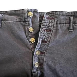 PILCRO THE LETTERPRESS Wide Leg Blue Pants Exposed Buttons Women’s Size 28 thumbnail 5