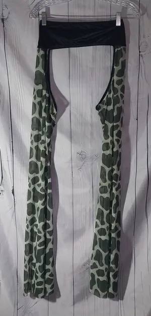 Rave Wear Animal Print Rodeo Rave Clubwear Festival Chaps thumbnail 1